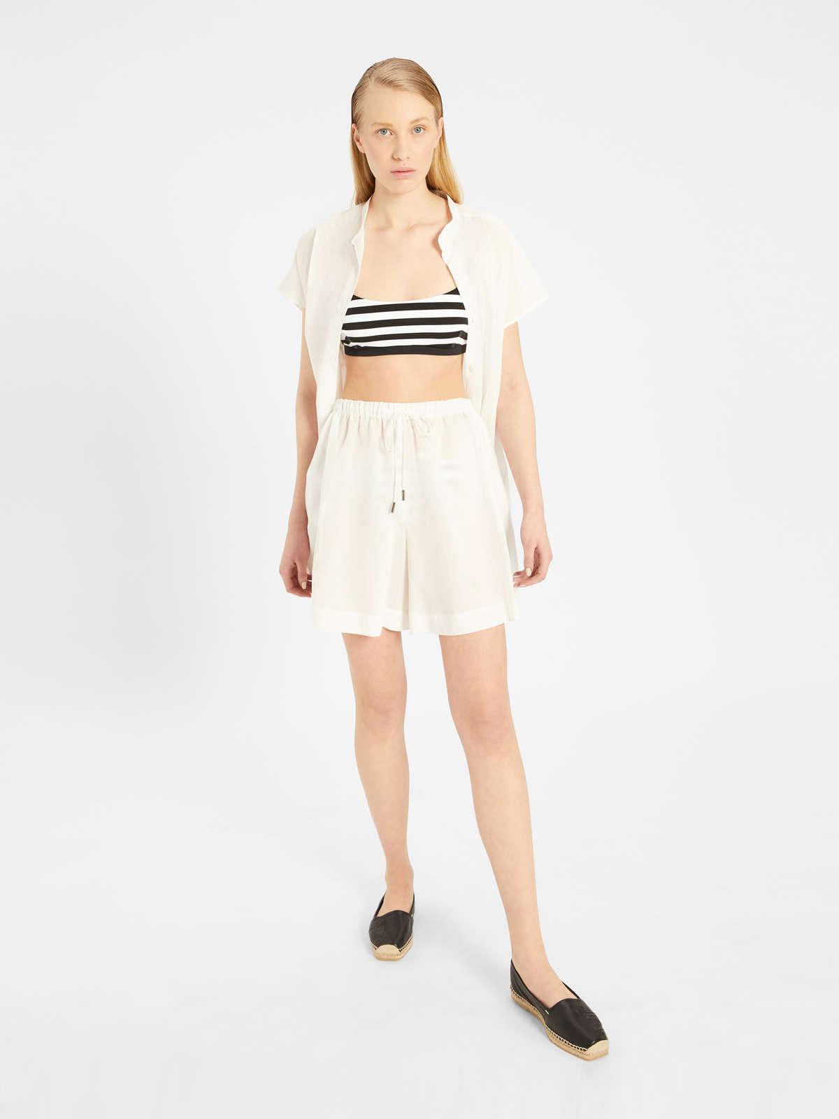 Womens Max Mara Beachwear | Cotton Blend Fabric Dress White