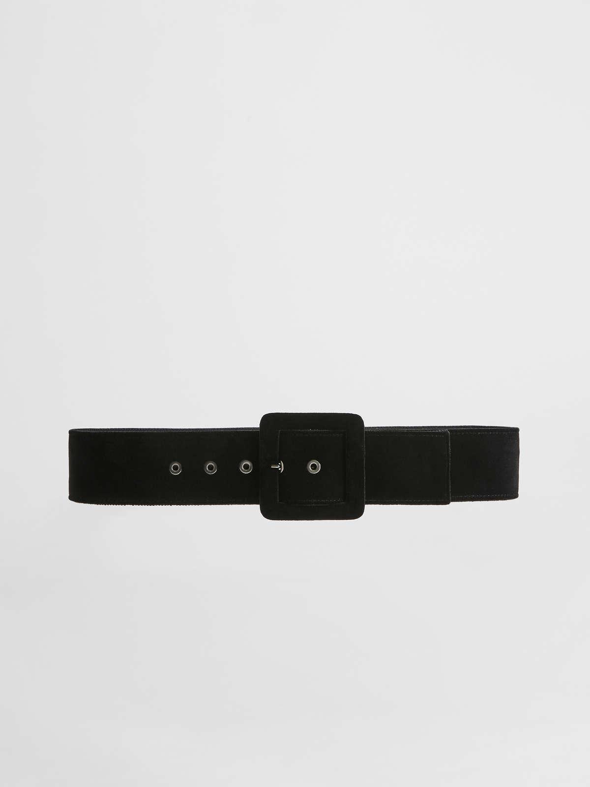 Womens Max Mara Belts | Velvet Belt Black