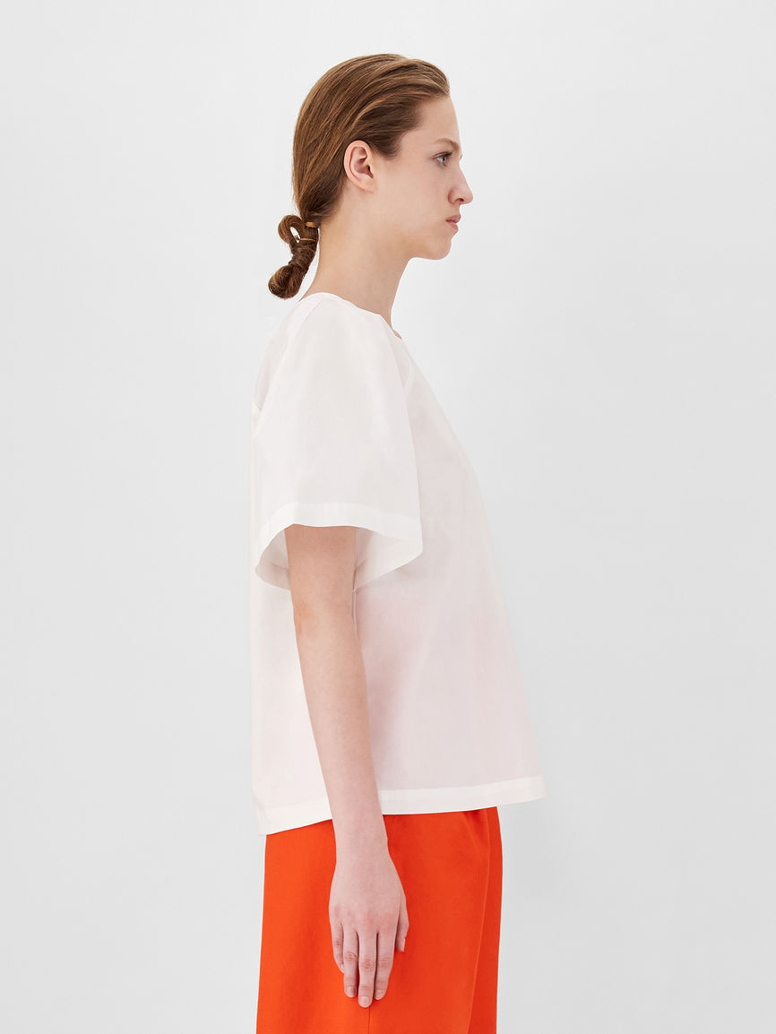Womens Max Mara Blouses | Cotton And Jersey Blouse White