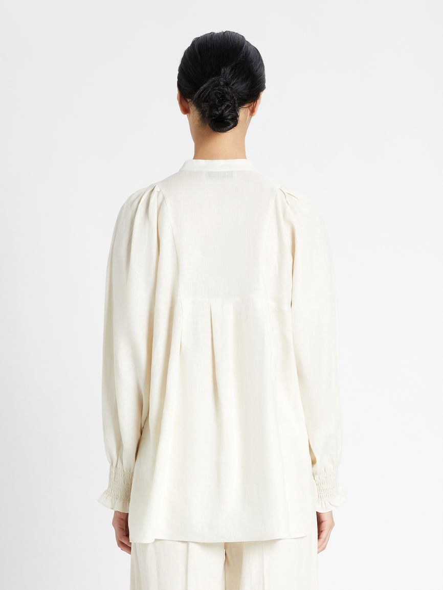 Womens Max Mara Blouses | Linen Shirt Ivory