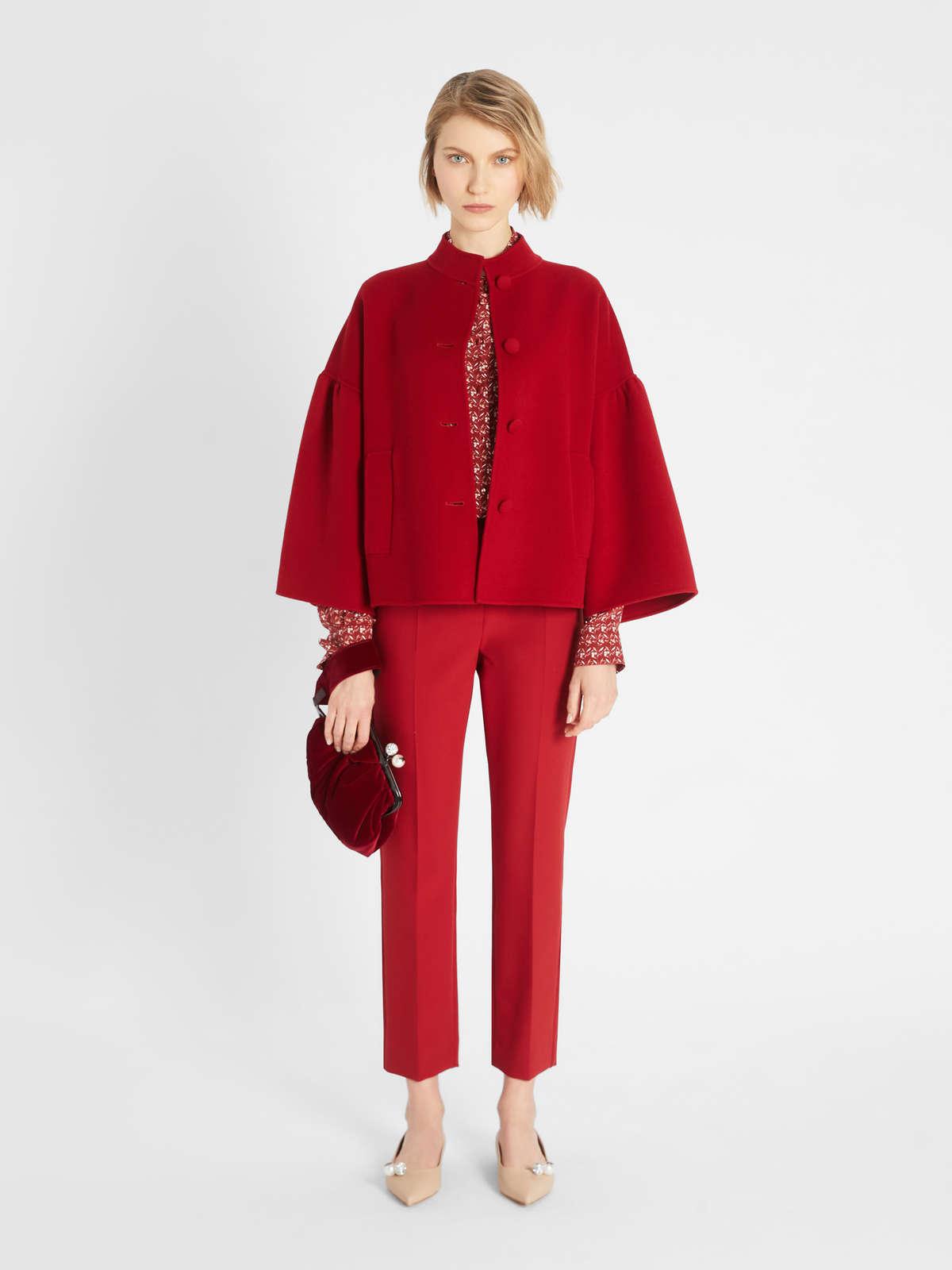 Womens Max Mara Blouses | Silk Crepe De Chine Shirt Red