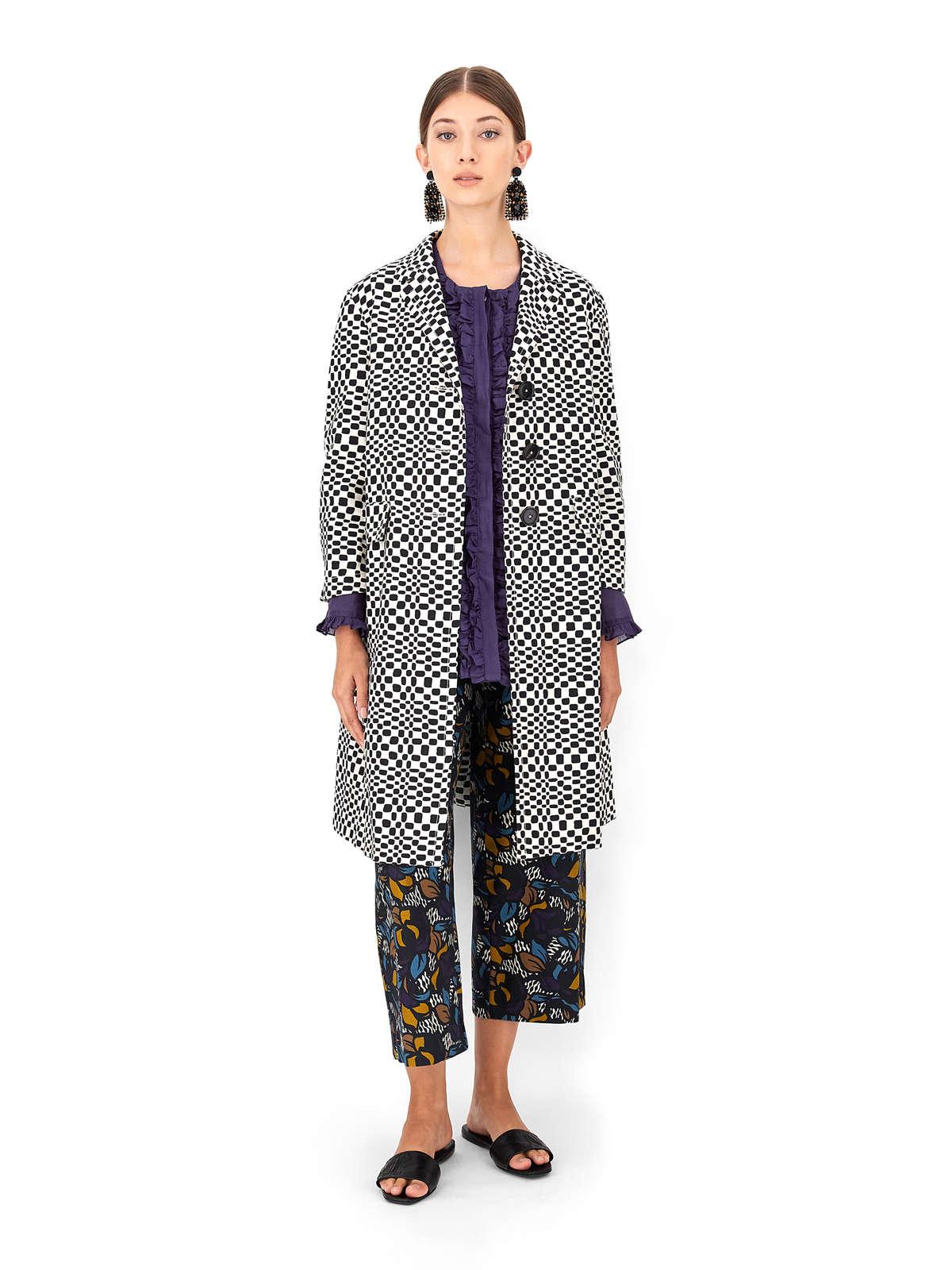 Womens Max Mara Coats | Cotton Basketweave Duster Coat Ecru
