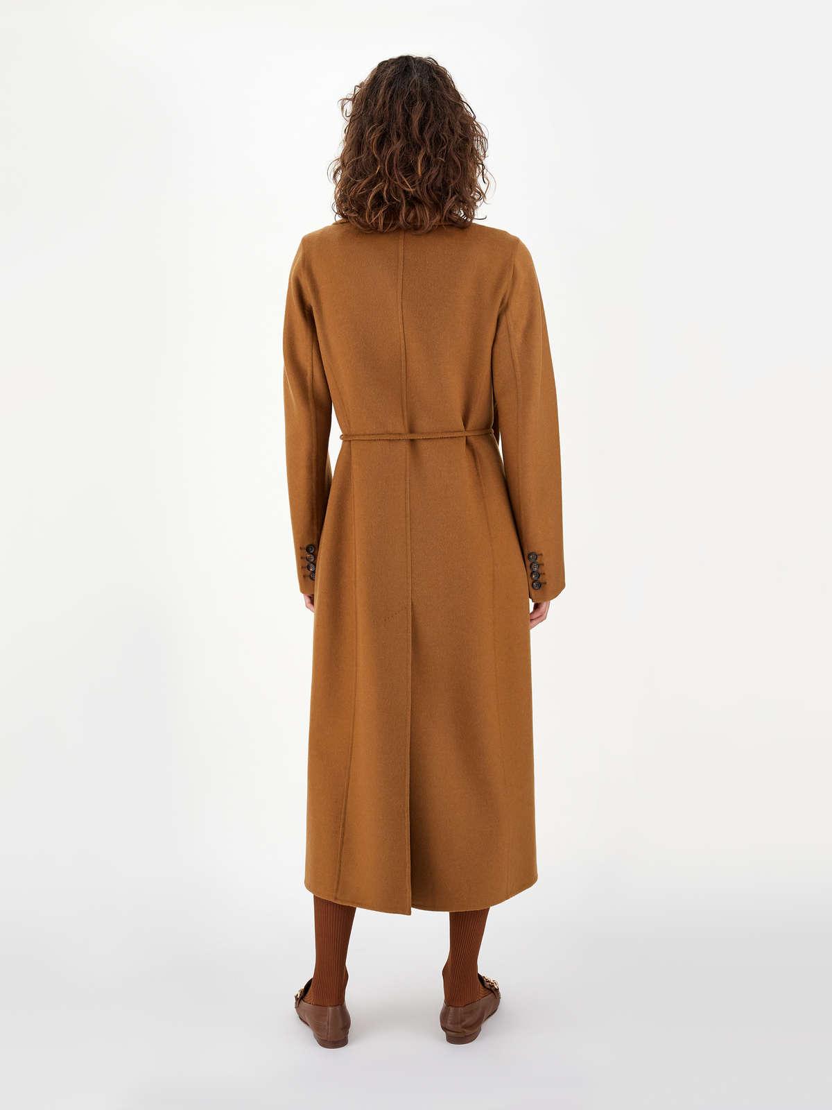 Womens Max Mara Coats | Double Hand-Stitched Pure Camel Coat Caramel