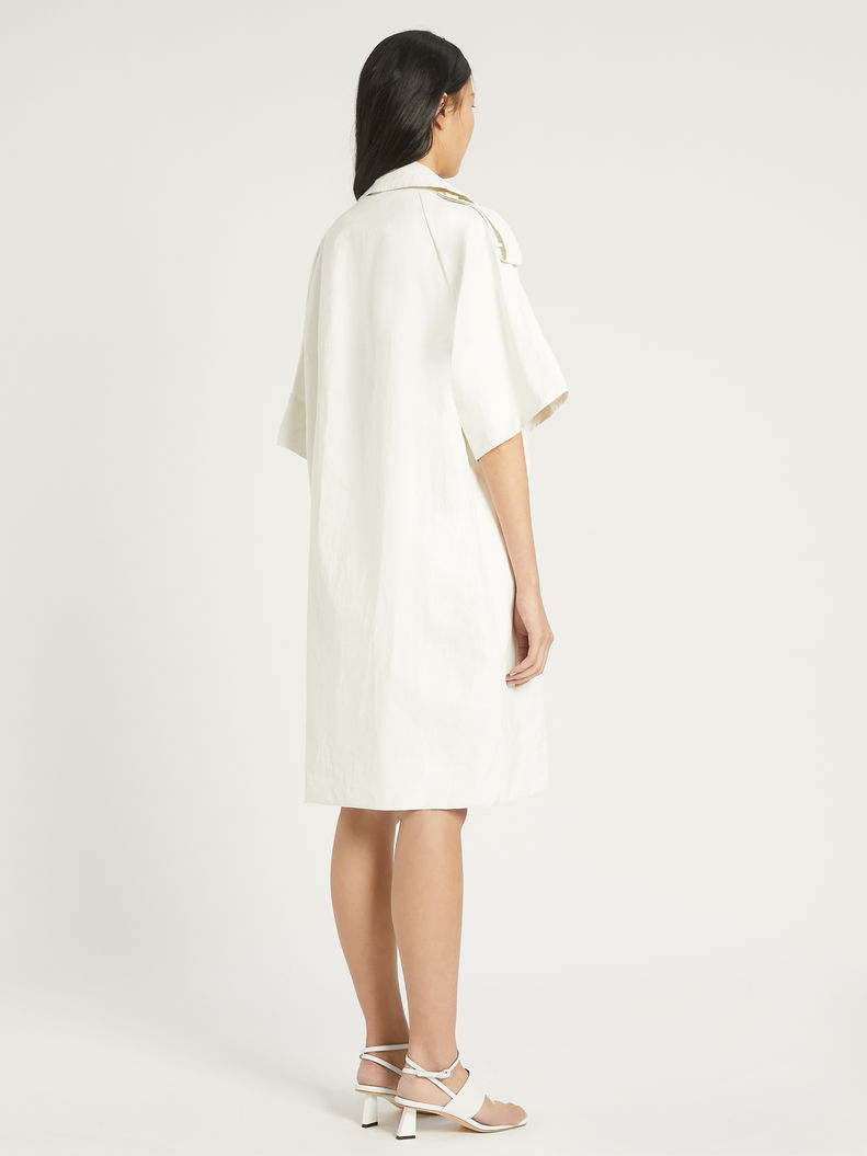 Womens Max Mara Coats | Linen Canvas Trench Coat White