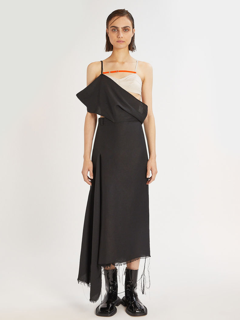 Womens Max Mara Dresses | Asymmetric Bra Dress Dark Grey