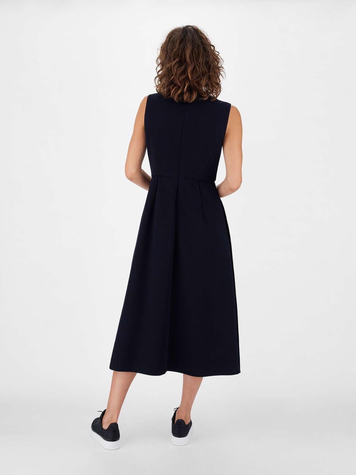 Womens Max Mara Dresses | Cotton And Wool Jersey Dress Ultramarine