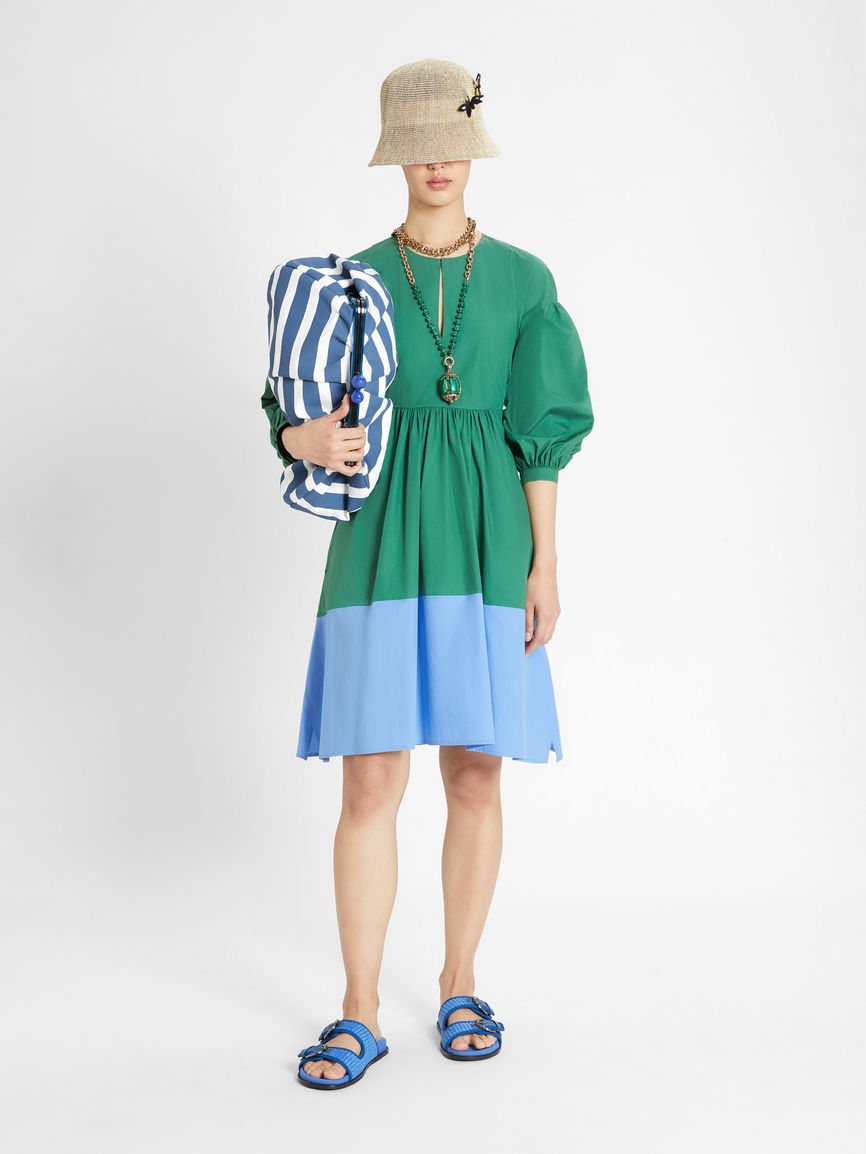Womens Max Mara Dresses | Cotton Poplin Dress Green