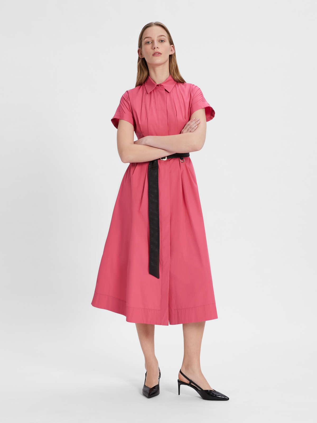 Womens Max Mara Dresses | Cotton Poplin Dress Pink