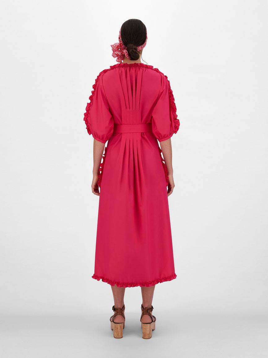 Womens Max Mara Dresses | Cotton Poplin Dress Shocking Pink