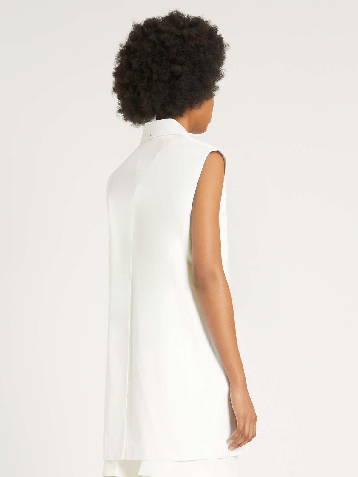 Womens Max Mara Dresses | Cotton Poplin Waistcoat White