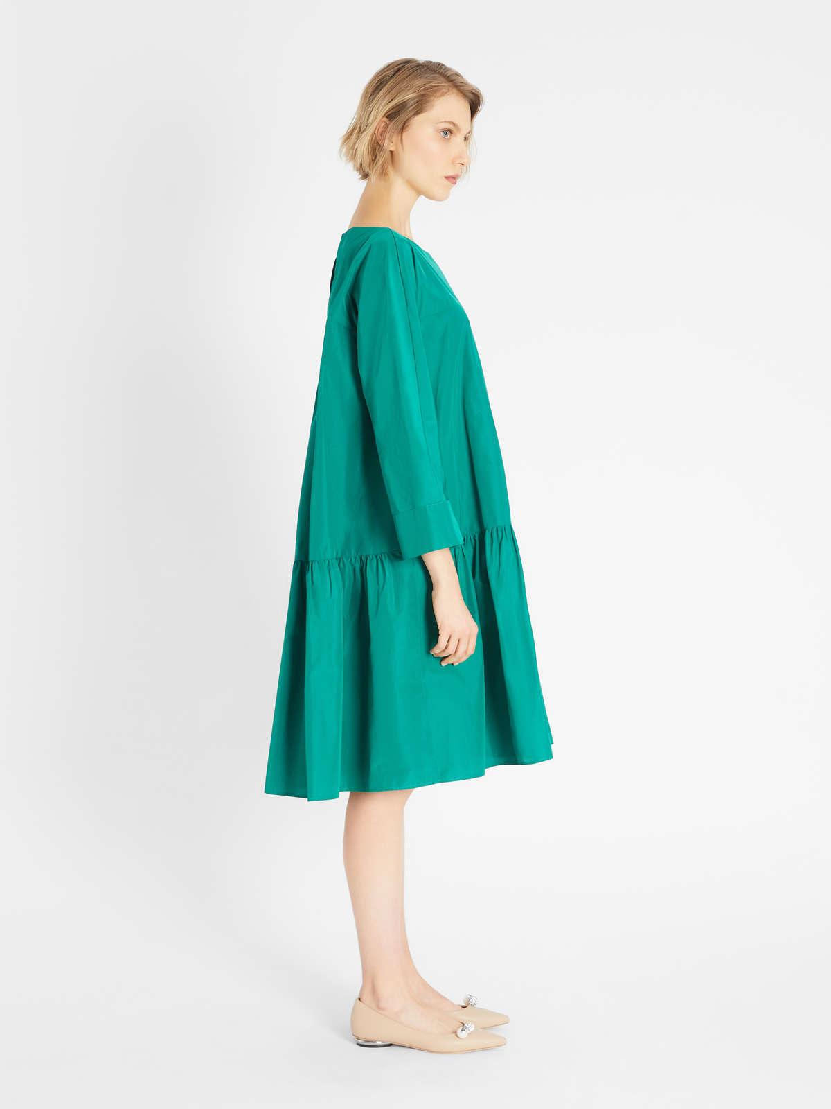 Womens Max Mara Dresses | Cotton Taffeta Dress Emerald