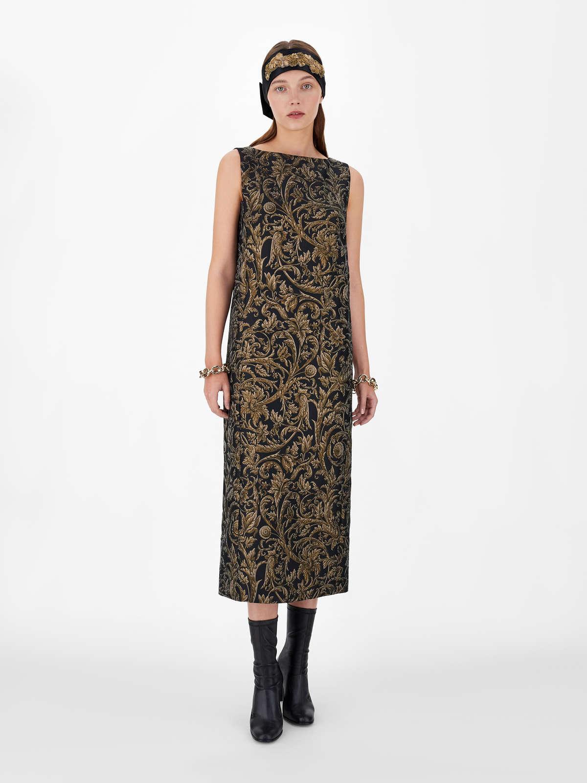 Womens Max Mara Dresses | Jacquard Sheath Dress Black
