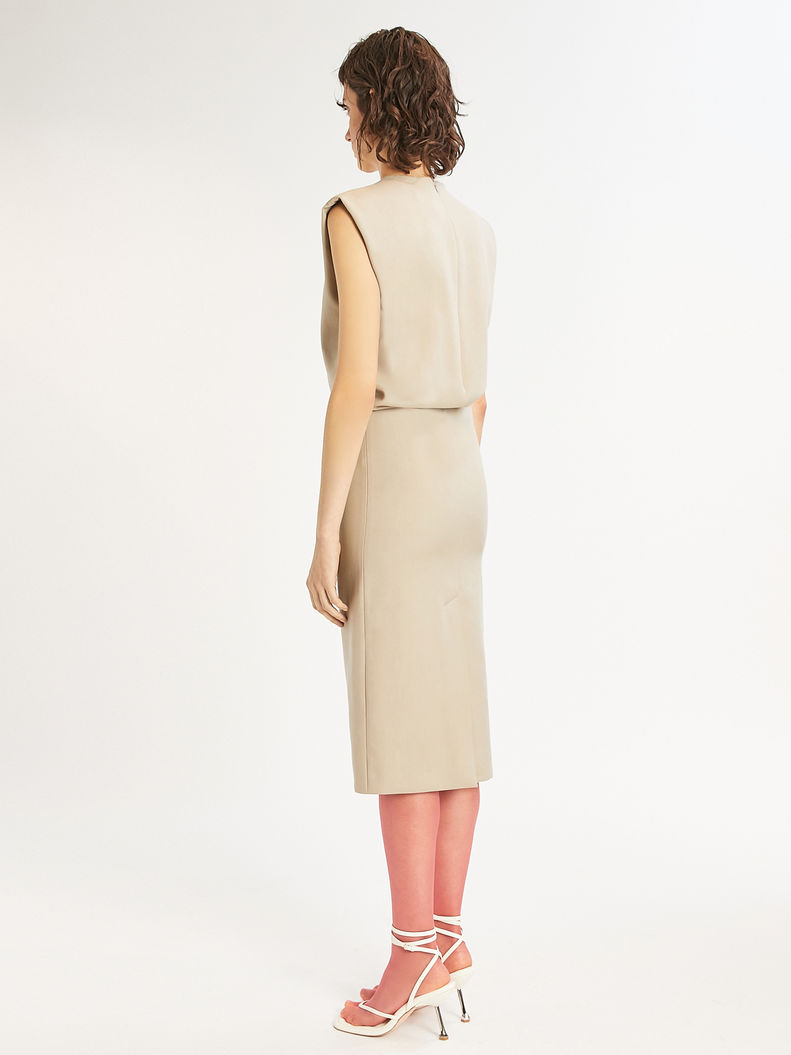 Womens Max Mara Dresses | Straight Dress Tawny Bronze Brown