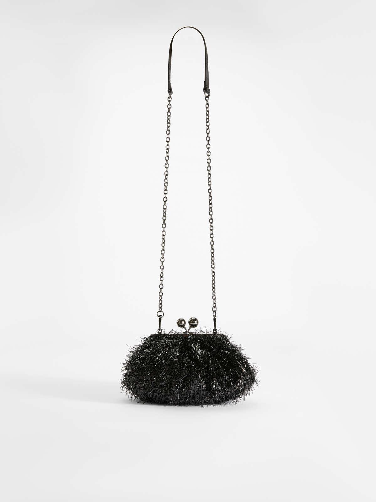 Womens Max Mara Handbags | Fringed Lurex Mini Pasticcino Bag Black