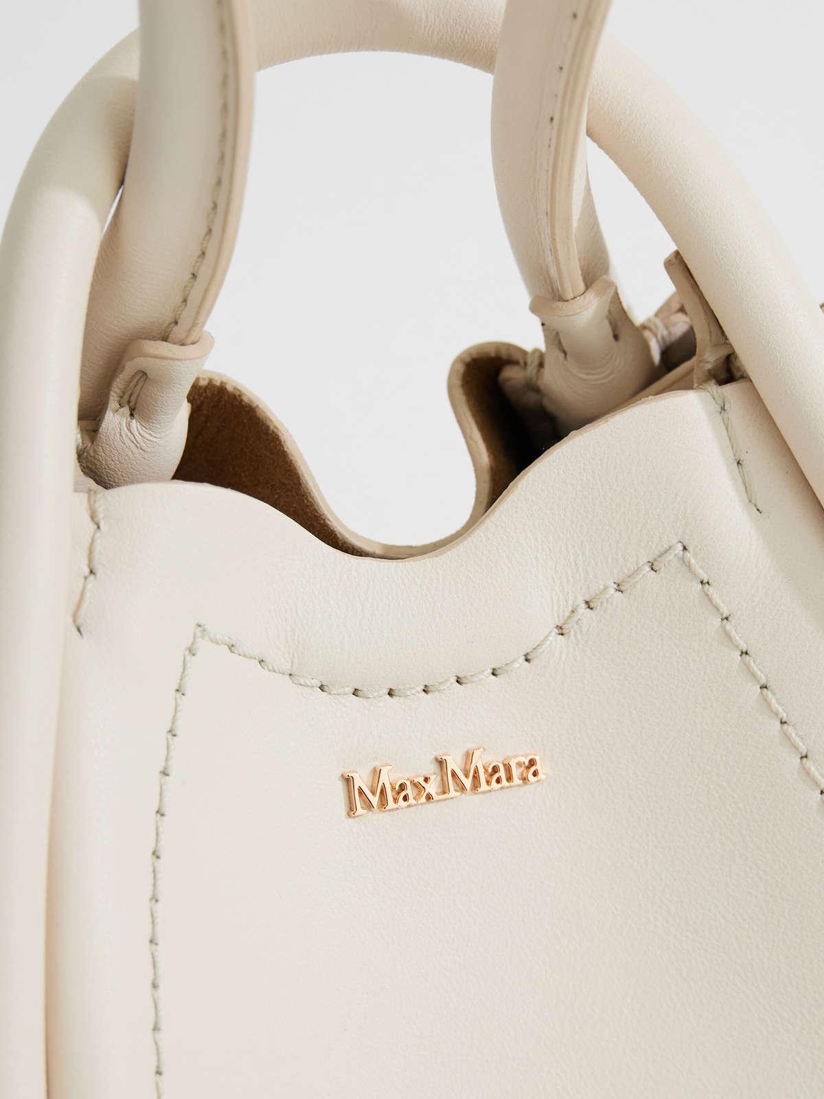 Womens Max Mara Handbags | Leather Bag Vanilla