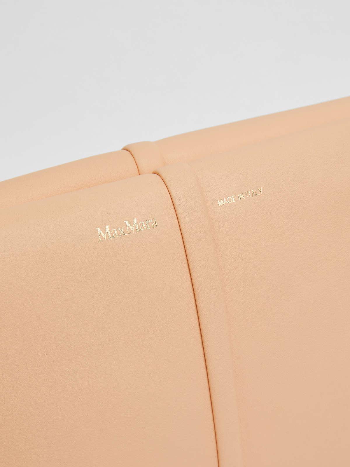 Womens Max Mara Handbags | Leather Clutch Bag Peach
