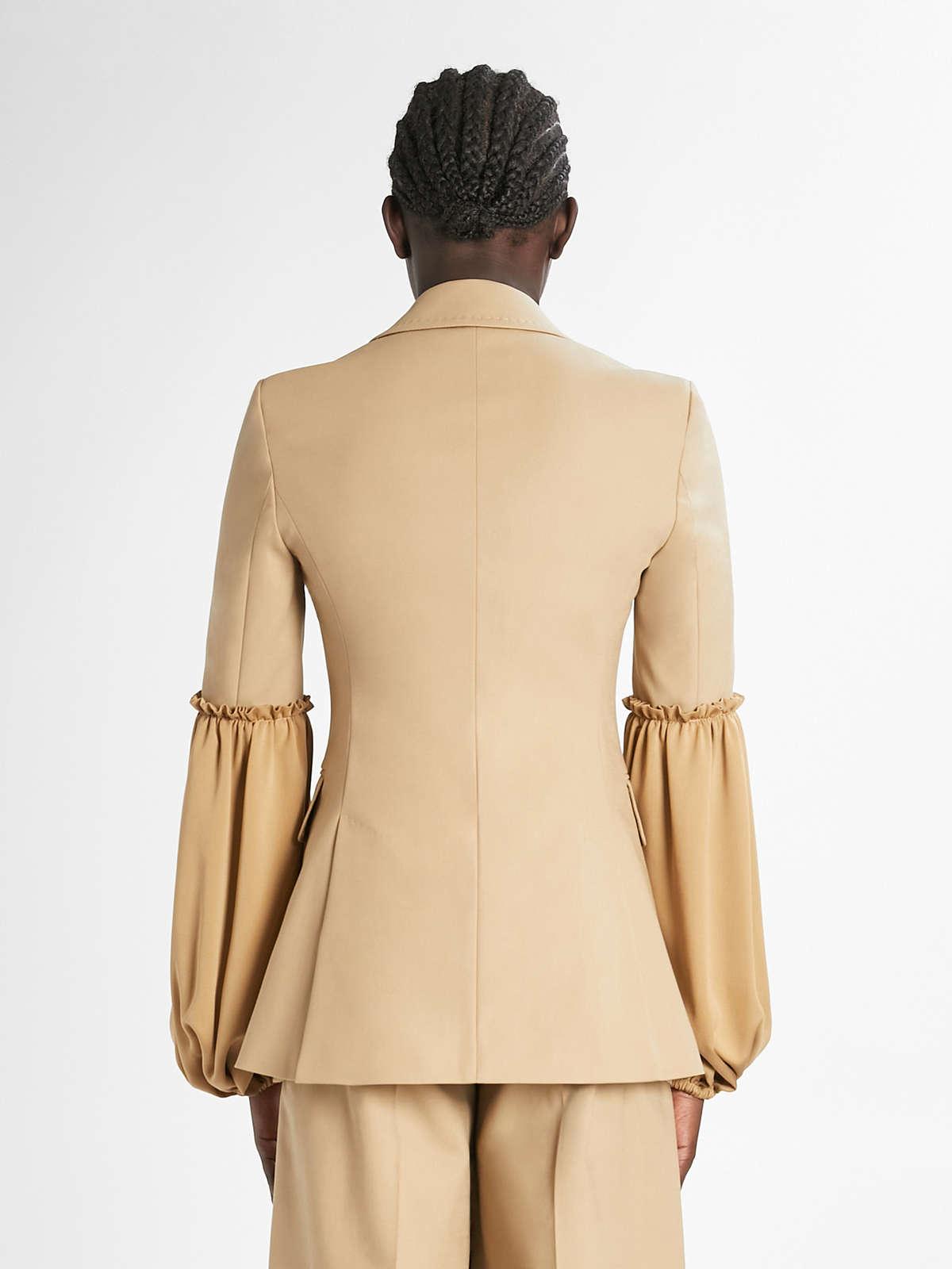 Womens Max Mara Jackets And Blazers | Stretch Cotton Blazer Camel