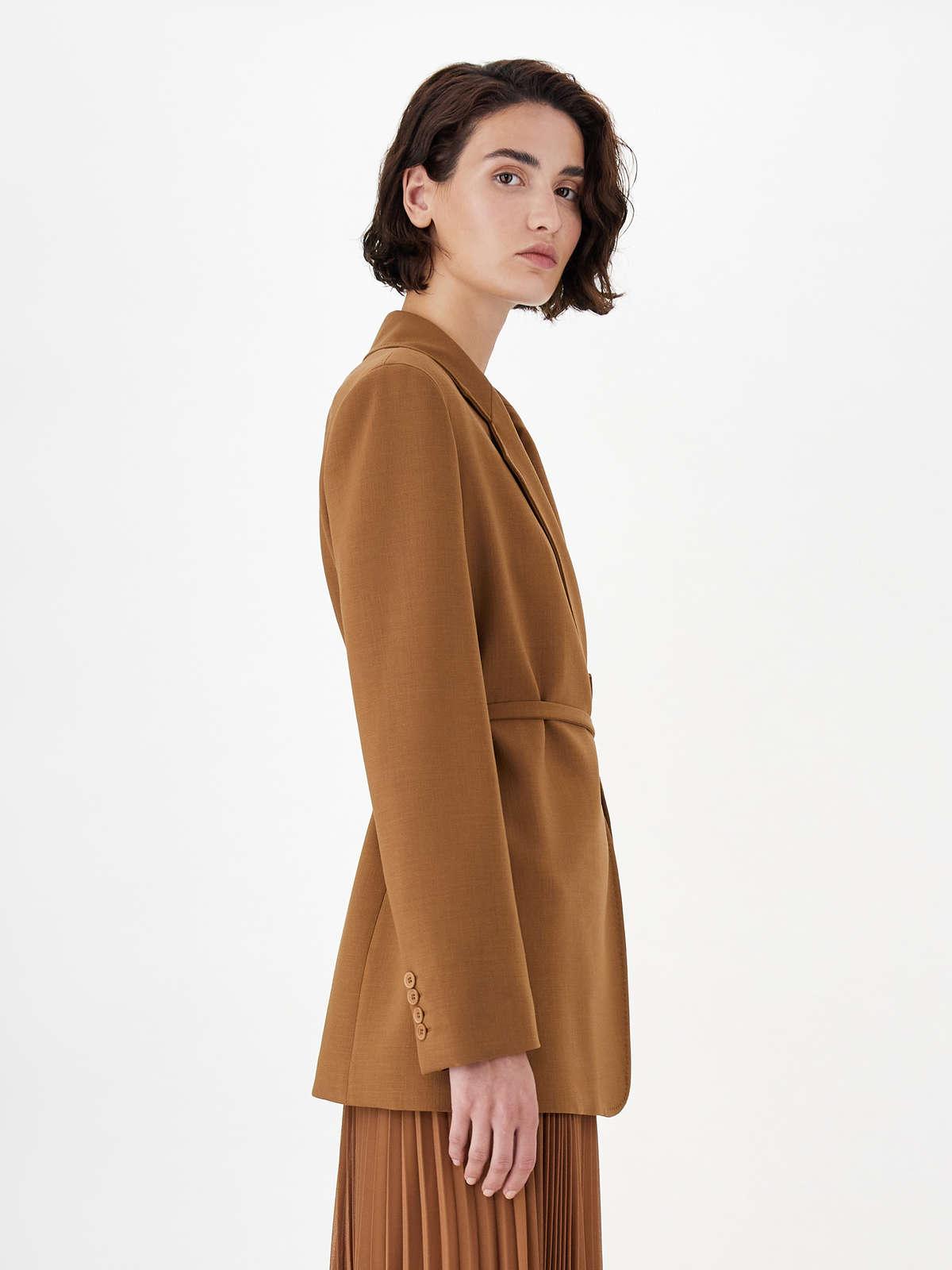 Womens Max Mara Jackets And Blazers | Wool Crêpe Jacket Caramel