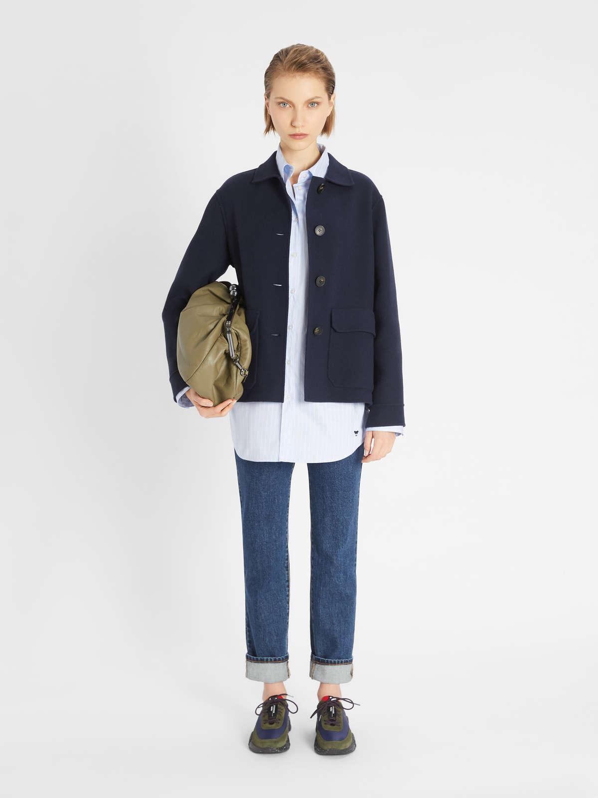 Womens Max Mara Jackets And Blazers | Wool Jacket Navy