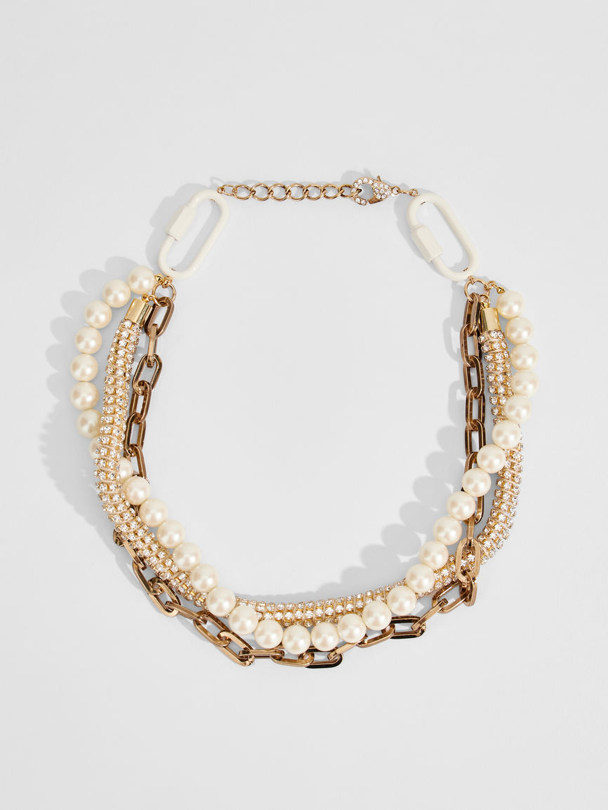 Womens Max Mara Jewelry | Multi-Strand Necklace With Beads Natural