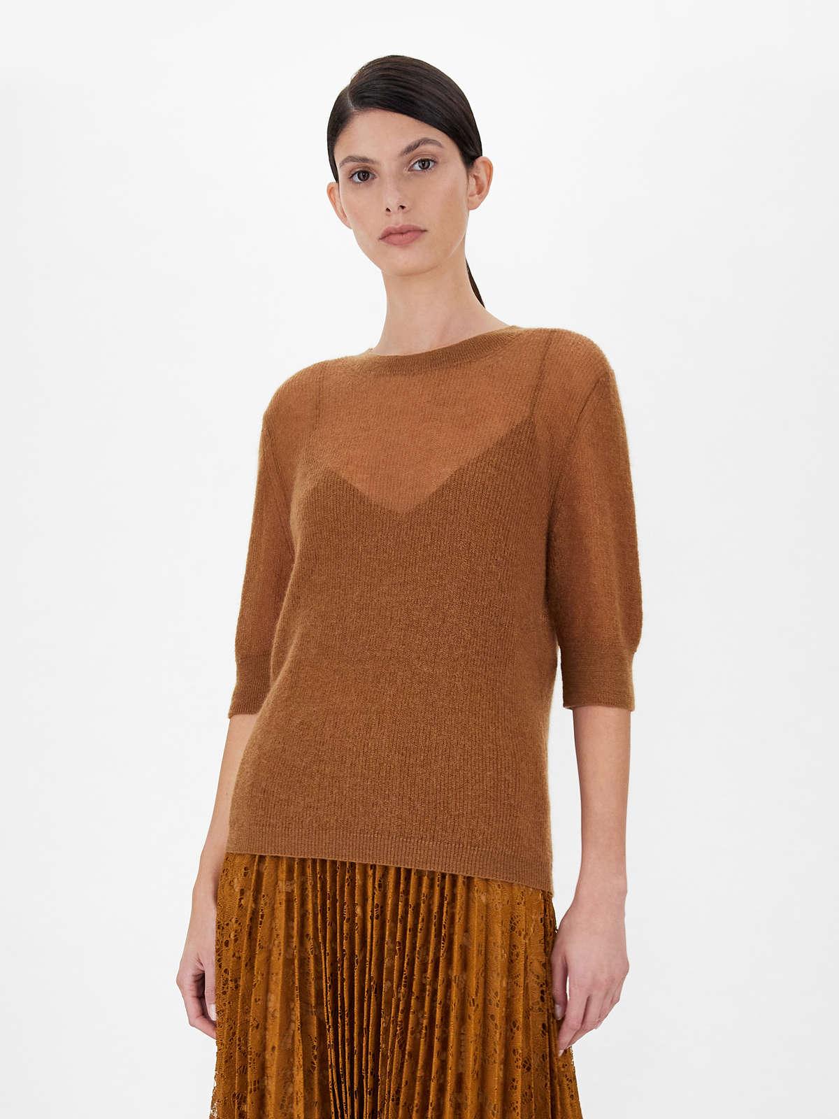 Womens Max Mara Knitwear | Brushed Mohair Sweater Mud
