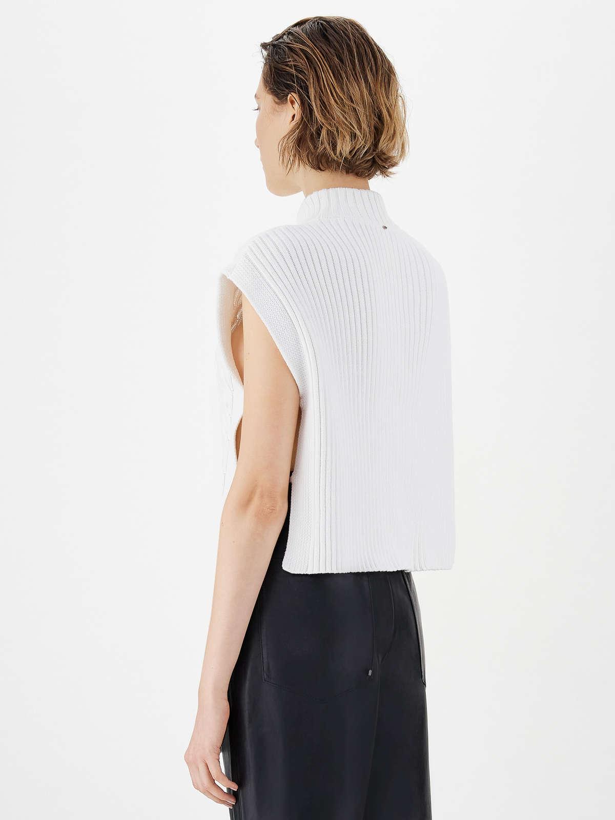Womens Max Mara Knitwear | Cable-Knit Gilet White