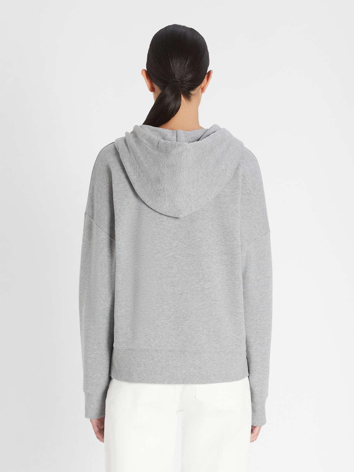 Womens Max Mara Knitwear | Cotton Jersey Hoodie Medium Grey