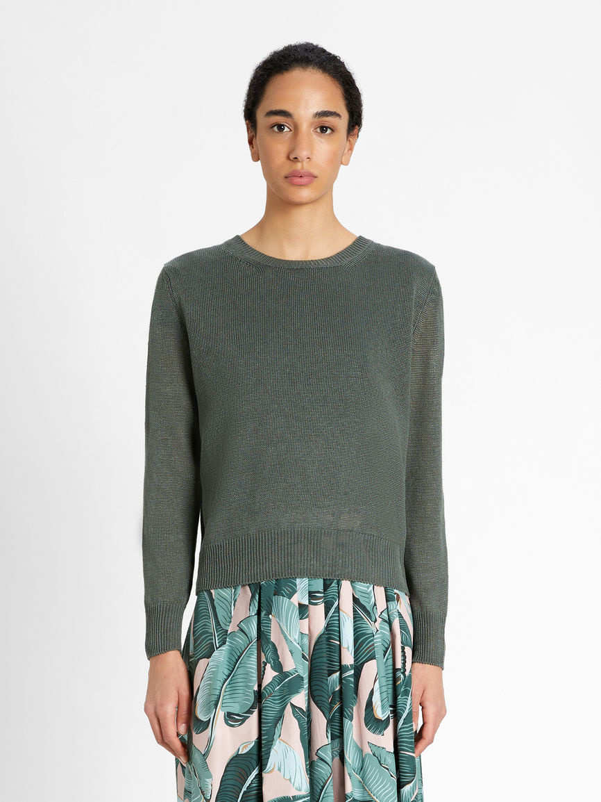 Womens Max Mara Knitwear | Flutterflies Pullover Dark Green