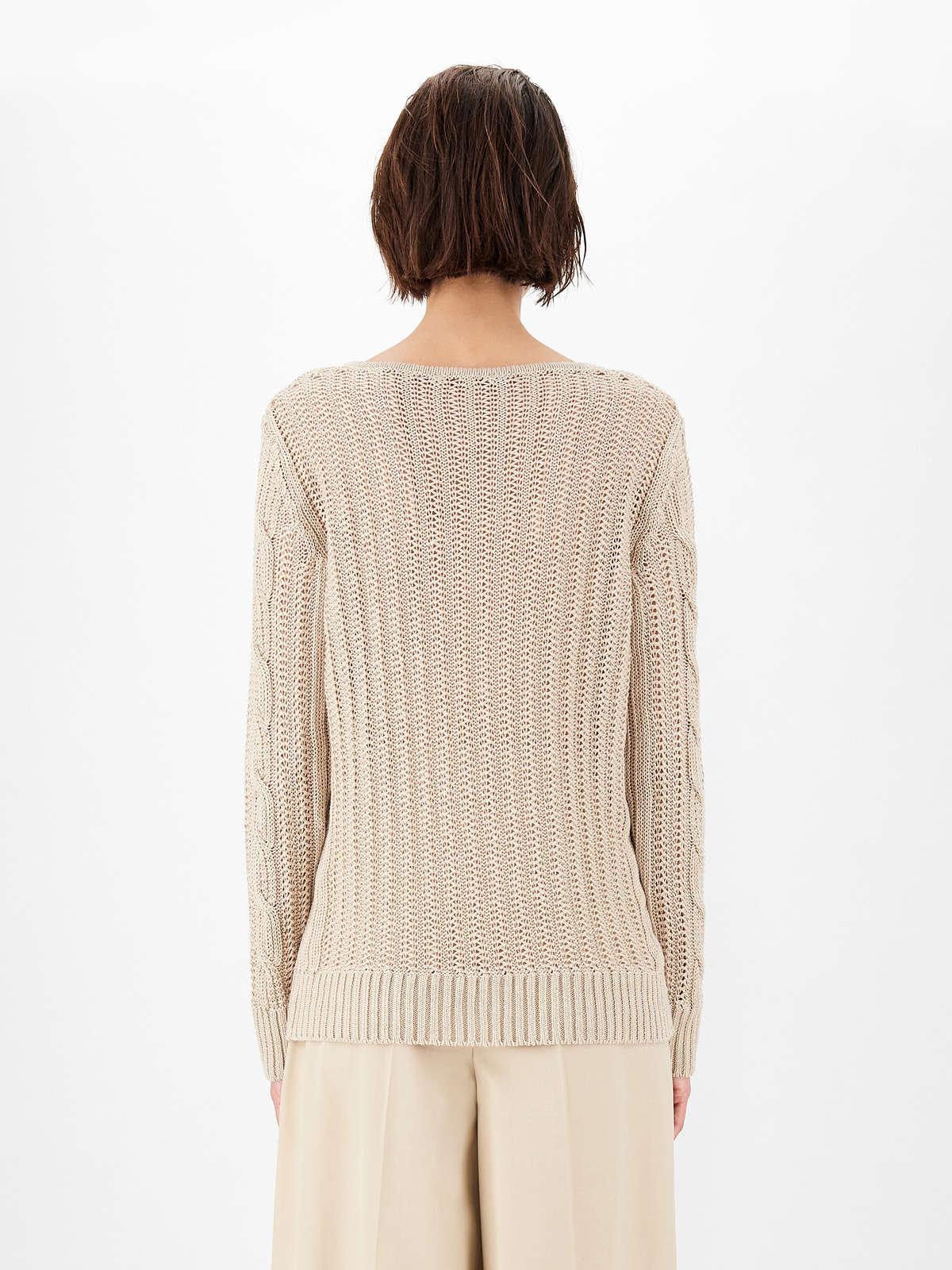 Womens Max Mara Knitwear | Linen Yarn Sweater Sand