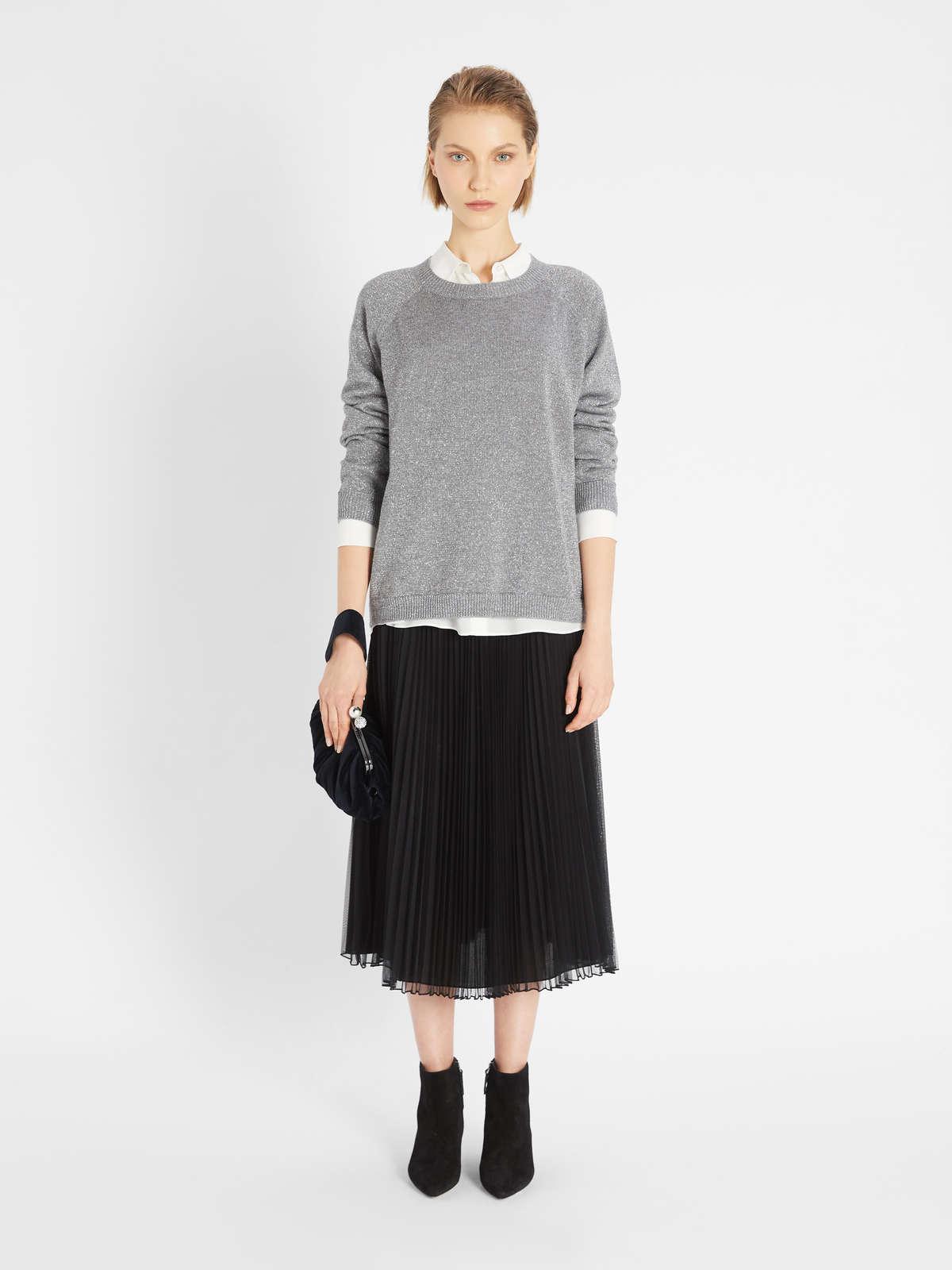 Womens Max Mara Knitwear | Wool Yarn Sweater Medium Grey