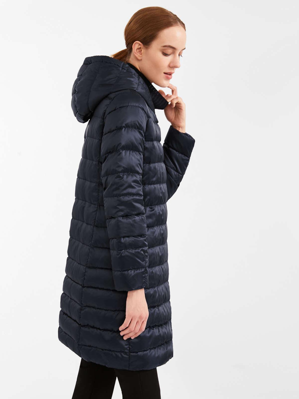 Womens Max Mara Padded Coats | Reversible Down Jacket In Water-Resistant Satin Midnightblue