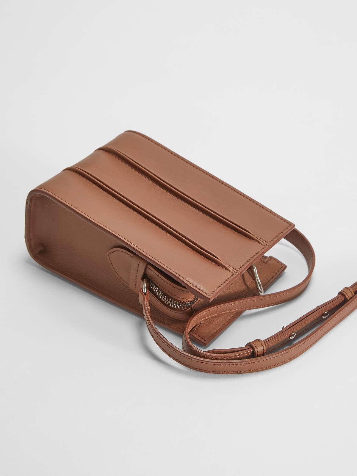 Womens Max Mara Shoulder Bags | Mini Whitney Bag In Leather Tobacco