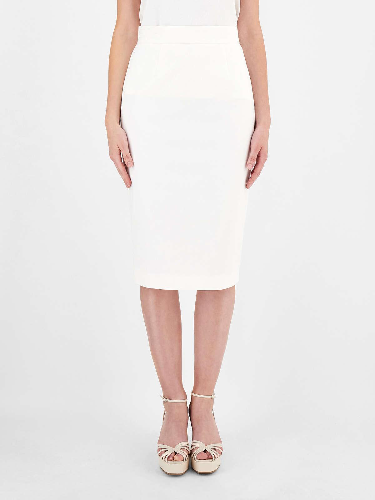 Womens Max Mara Skirts | Cotton Gabardine Skirt White