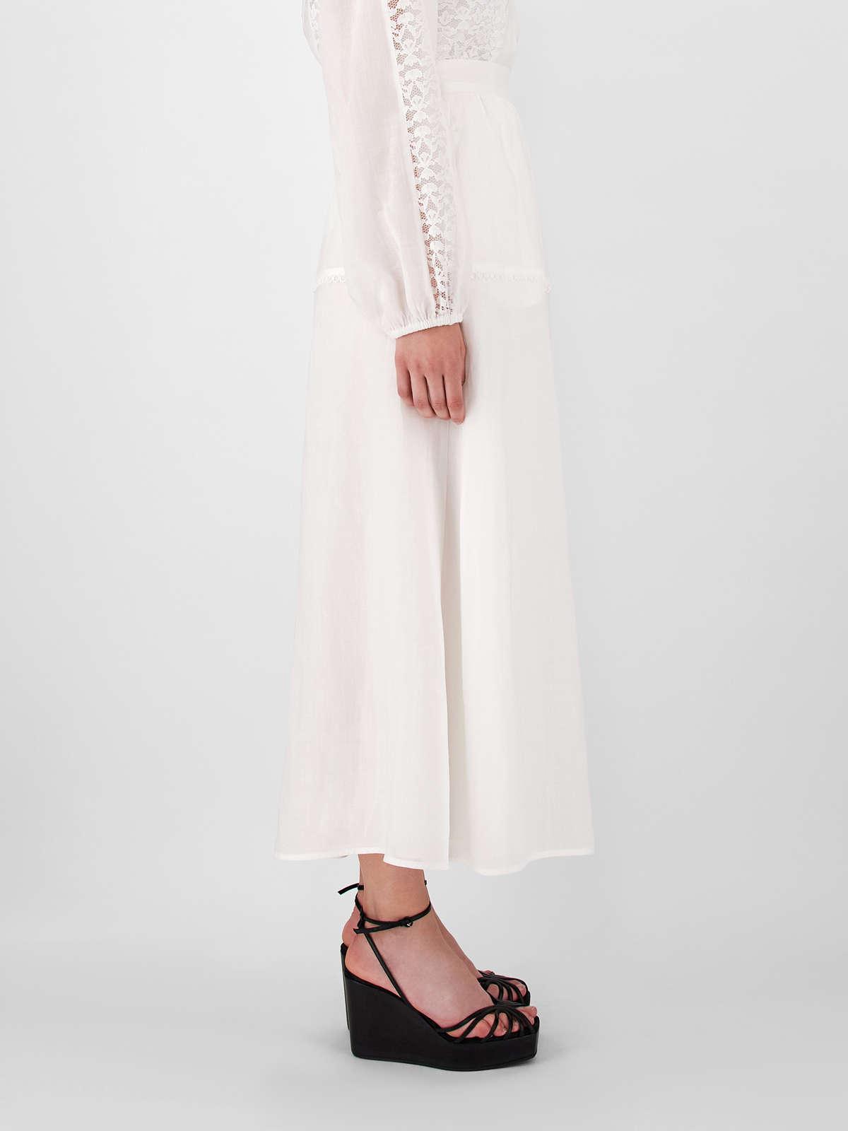 Womens Max Mara Skirts | Ramie Skirt Optical White