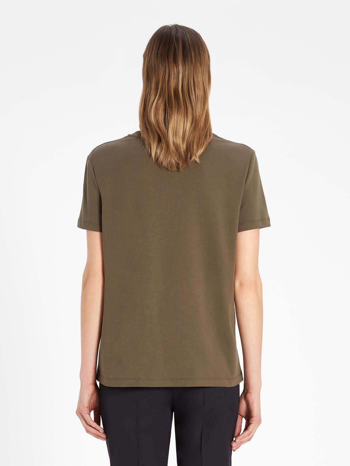 Womens Max Mara Tops And T-Shirts | Cotton Jersey T-Shirt Kaki