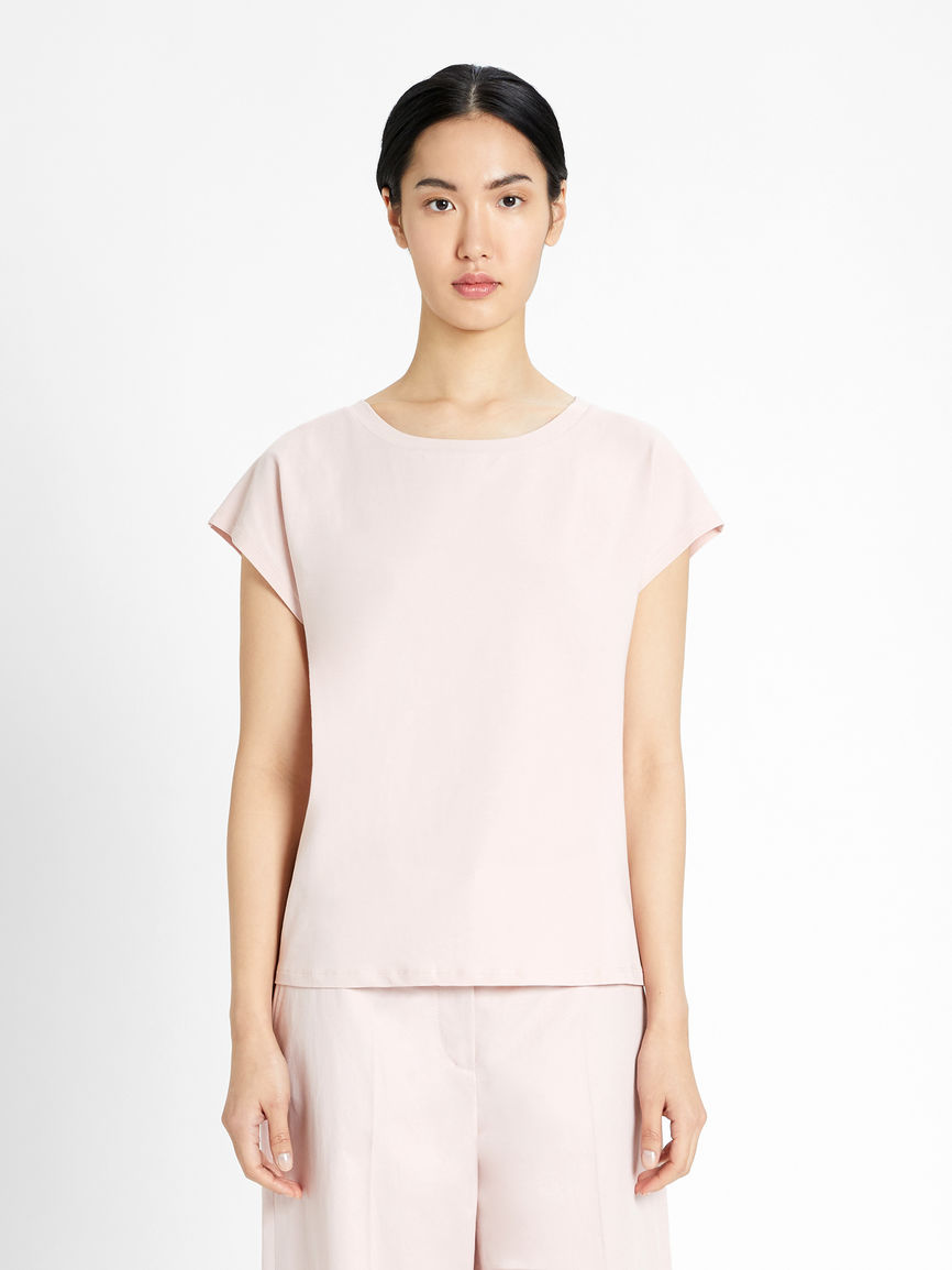 Womens Max Mara Tops And T-Shirts | Cotton Jersey T-Shirt Pink