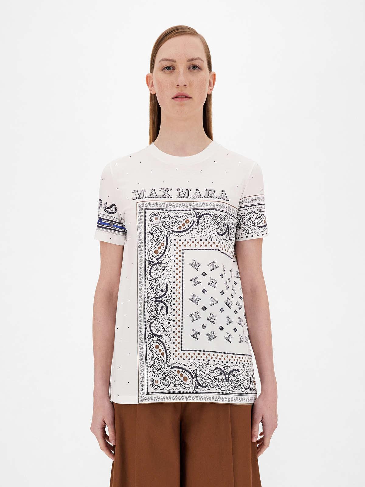 Womens Max Mara Tops And T-Shirts | Cotton T-Shirt Silk
