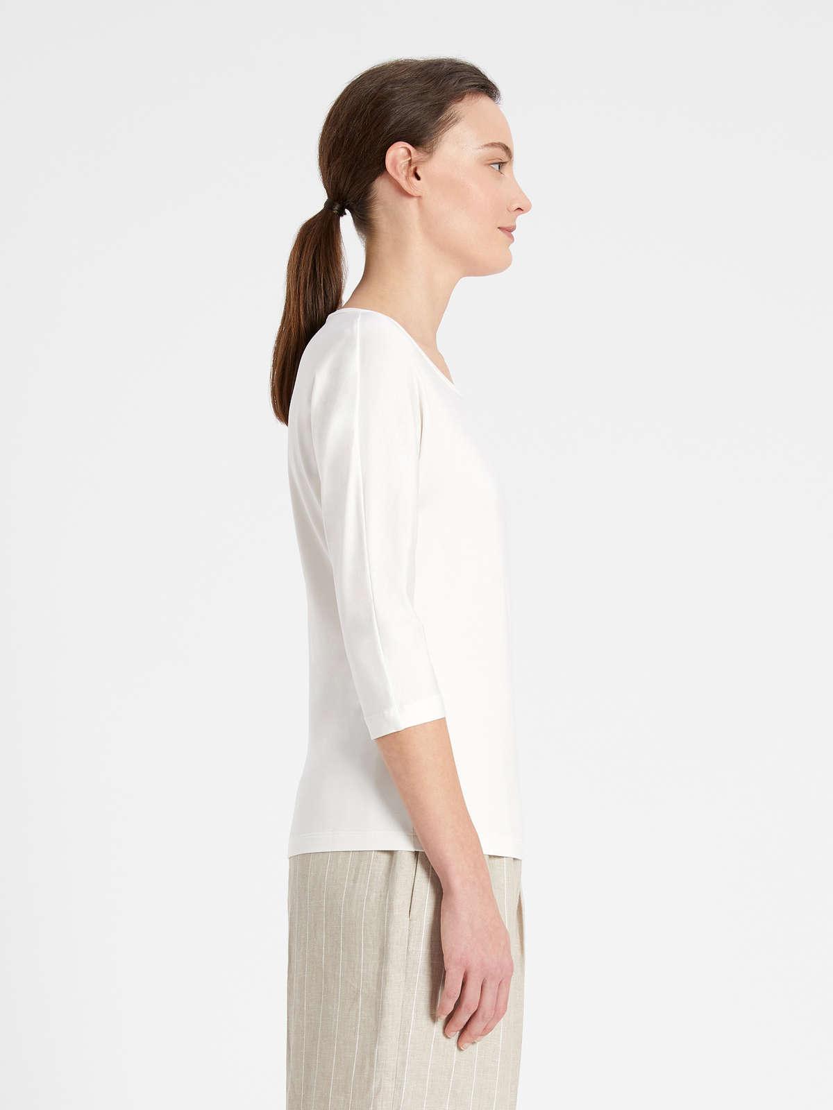 Womens Max Mara Tops And T-Shirts | T-Shirt In Stretch Viscose Jersey Silk