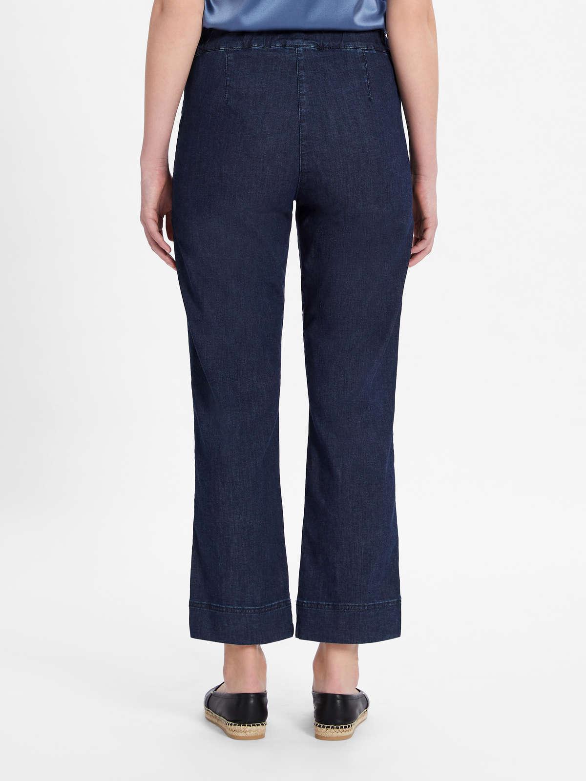 Womens Max Mara Trousers And Jeans | Cotton Denim Trousers Midnightblue