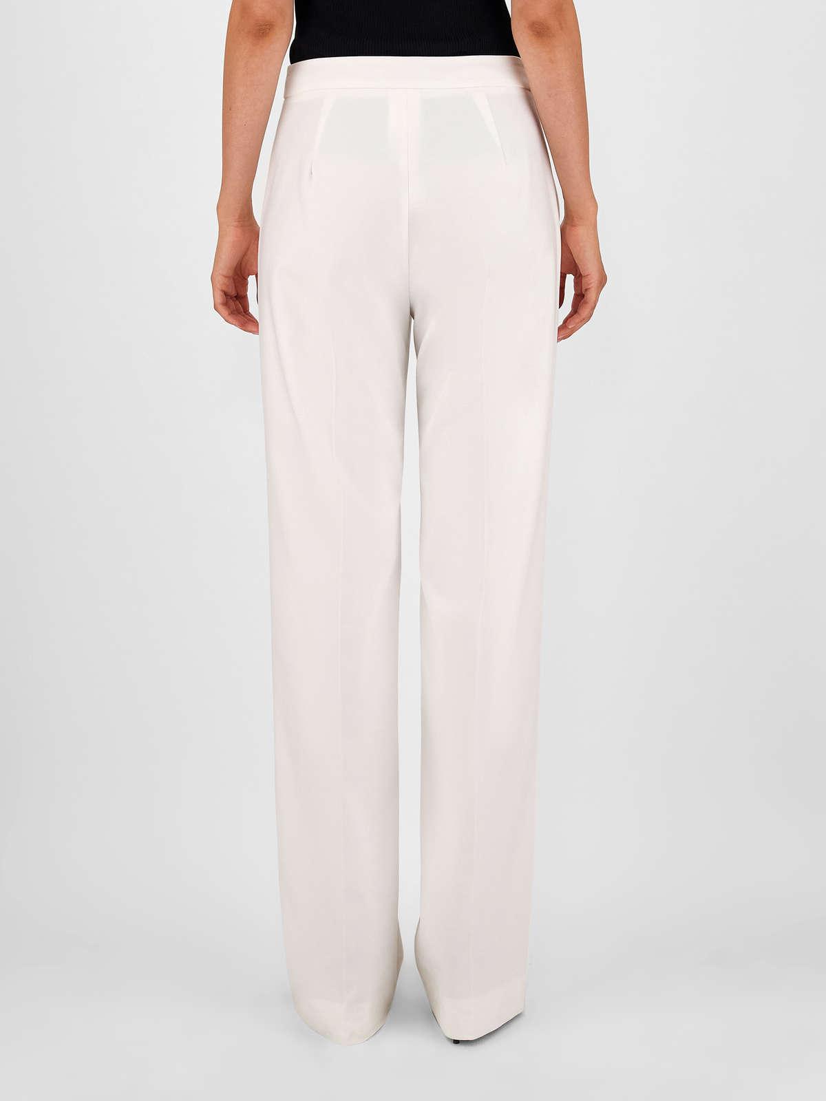 Womens Max Mara Trousers And Jeans | Cotton Trousers Optical White