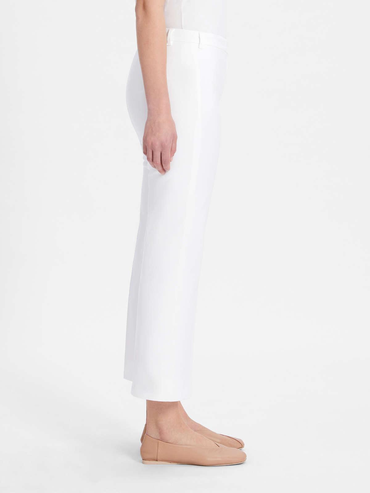 Womens Max Mara Trousers And Jeans | Stretch Cotton Trousers Optical White