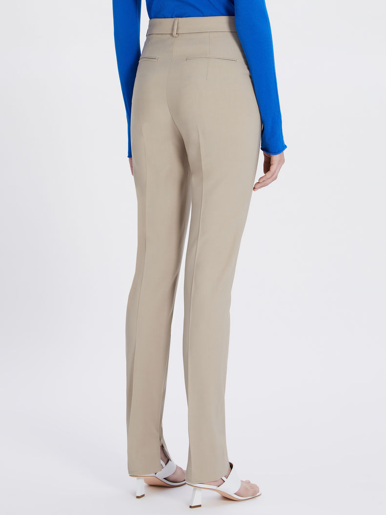 Womens Max Mara Trousers And Jeans | Stretch Trousers Tawny Bronze Brown