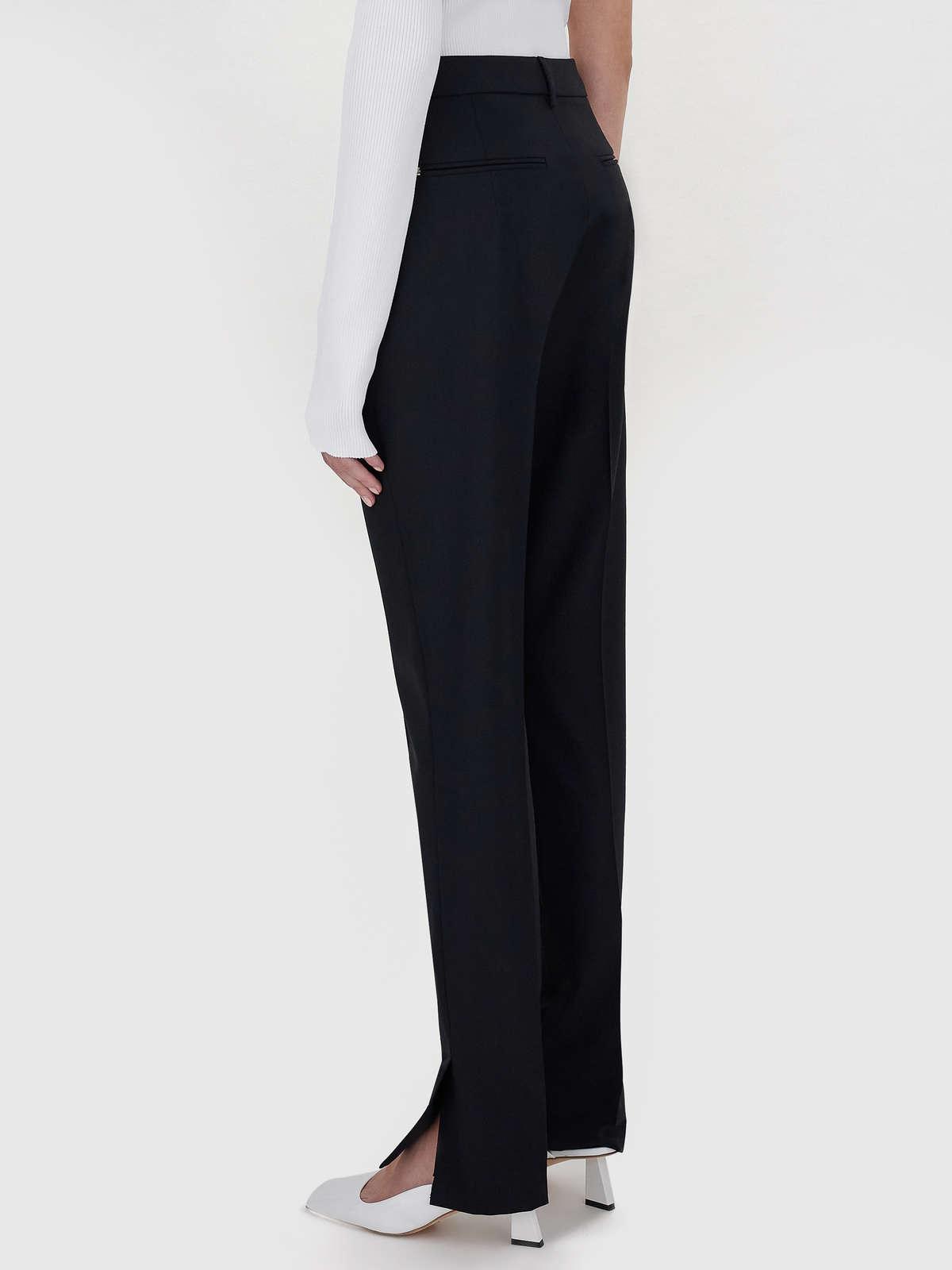 Womens Max Mara Trousers And Jeans | Stretch Wool Tailored Trousers Black