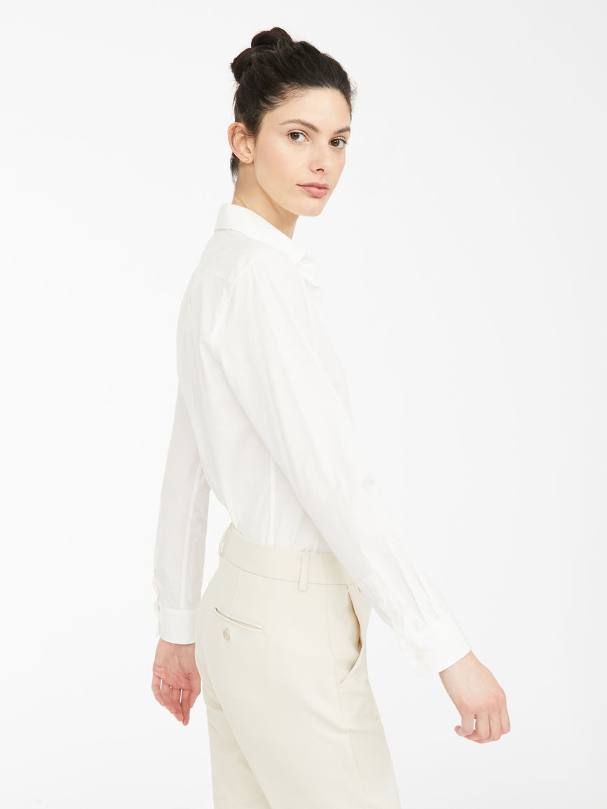 Womens Max Mara Blouses | Cotton Poplin Shirt White