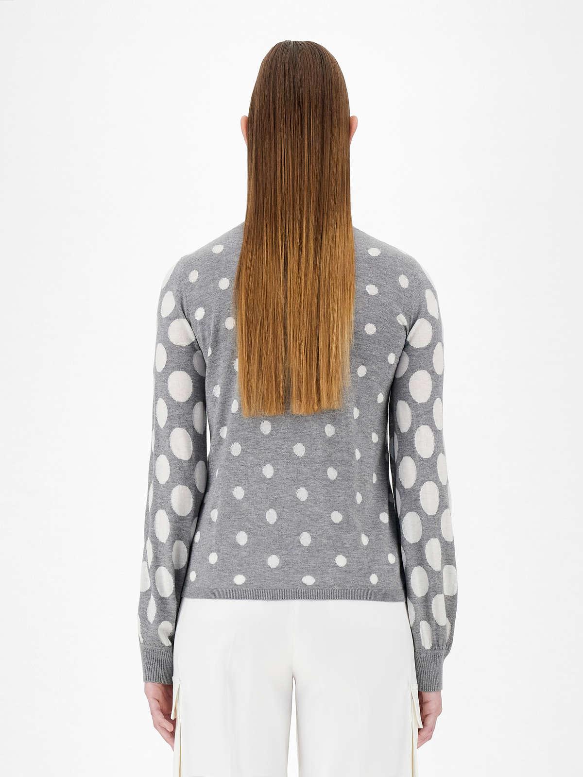 Womens Max Mara Knitwear | Cashmere And Silk Jumper Medium Grey