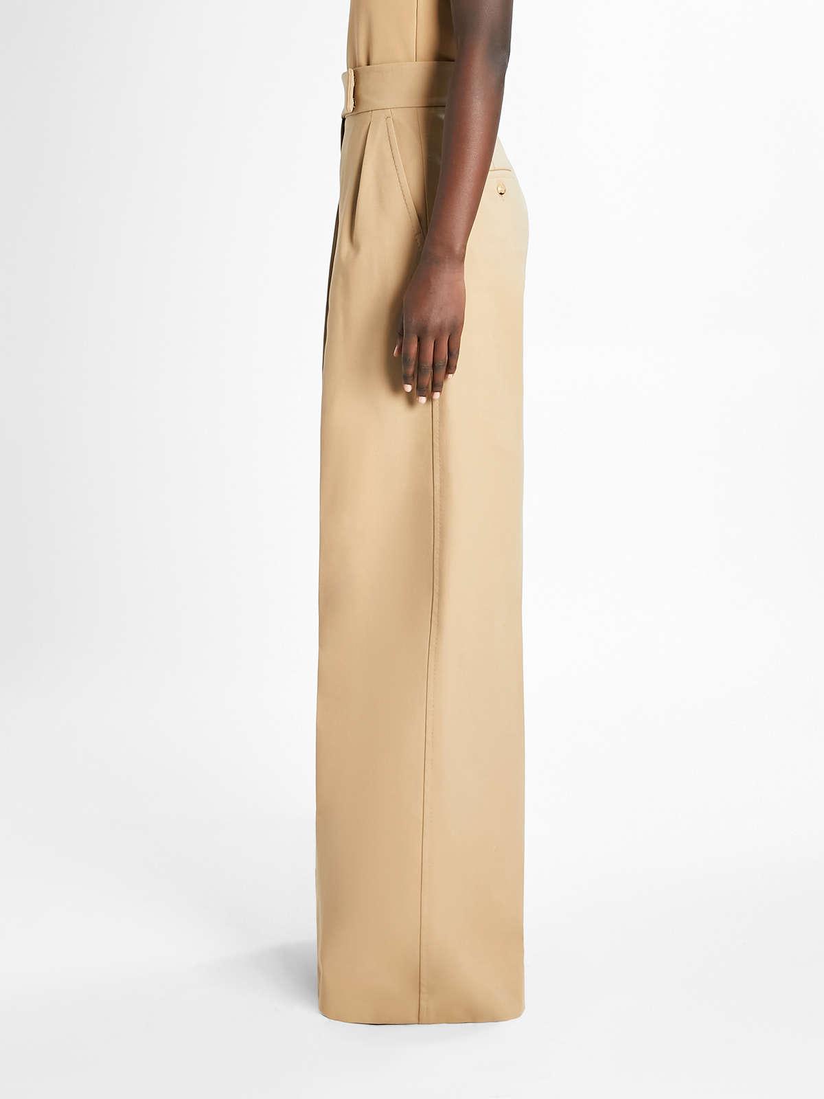 Womens Max Mara Trousers And Jeans | Cotton Trousers Camel