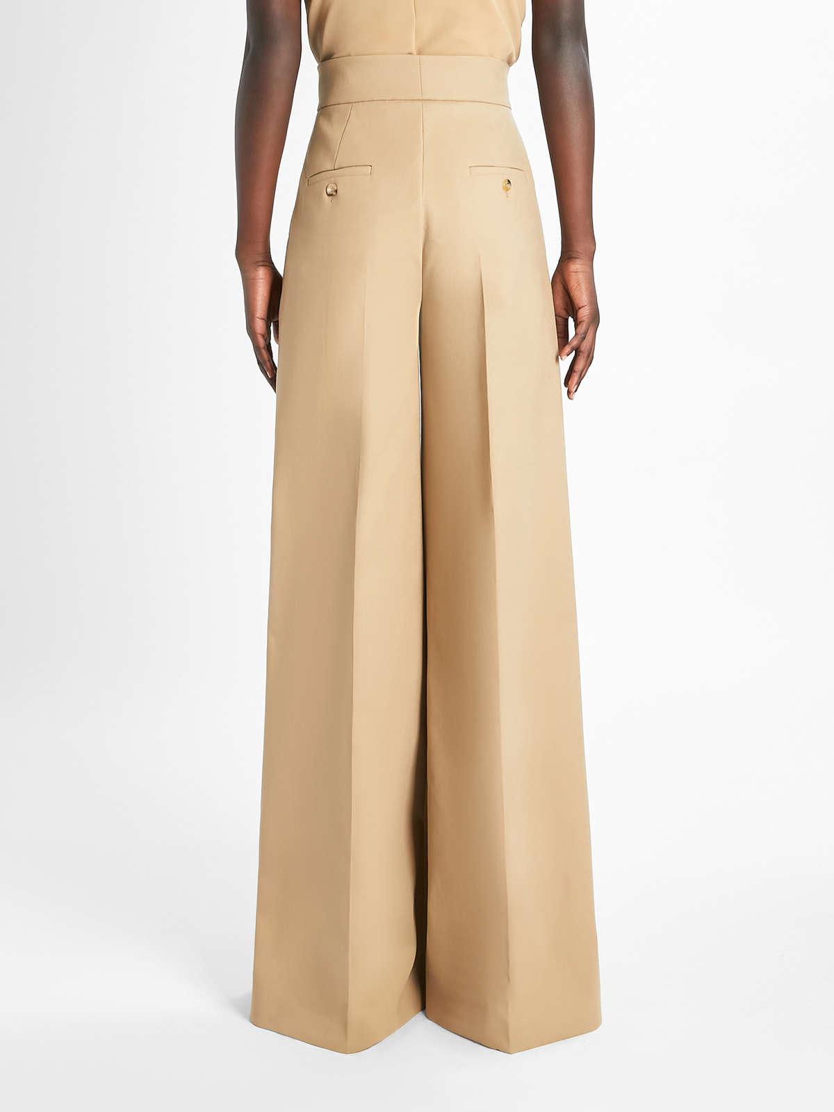 Womens Max Mara Trousers And Jeans | Cotton Trousers Camel