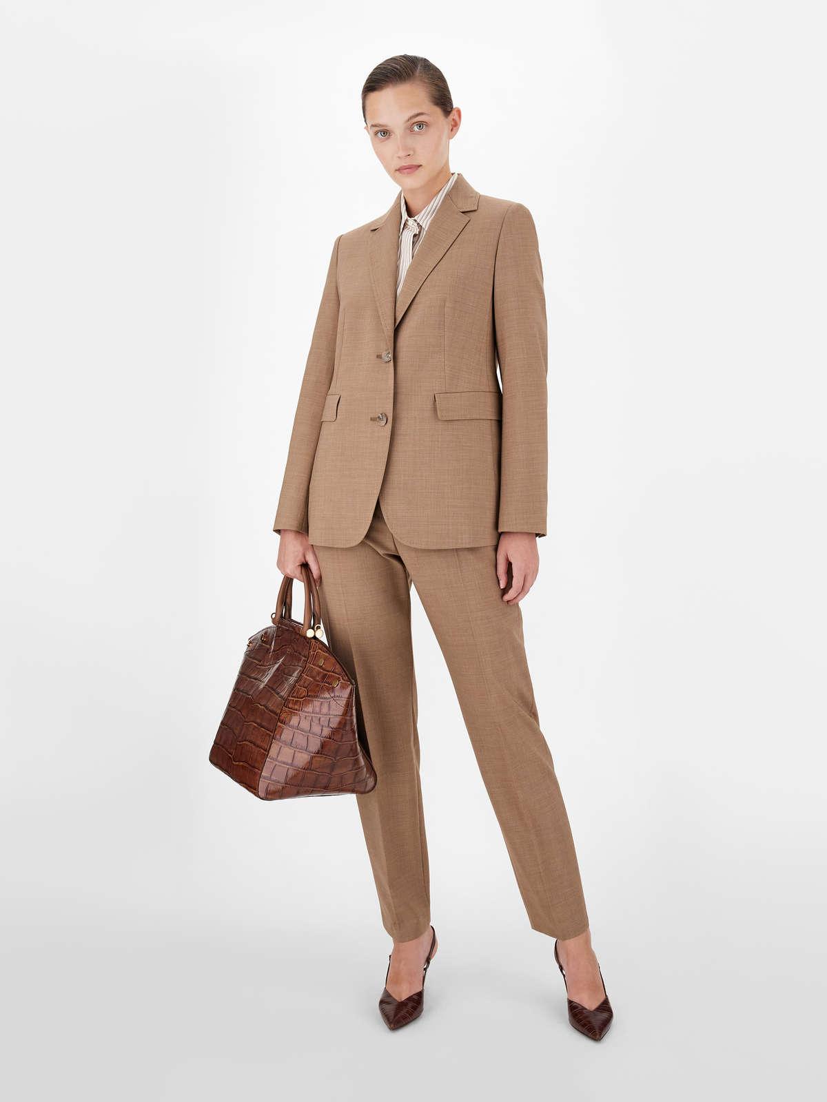 Womens Max Mara Jackets And Blazers | Woollen Cloth Jacket Camel